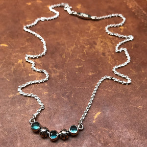 Starry Sky Necklace - London Blue Topaz