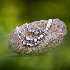 Starry Sky Necklace - White Opal