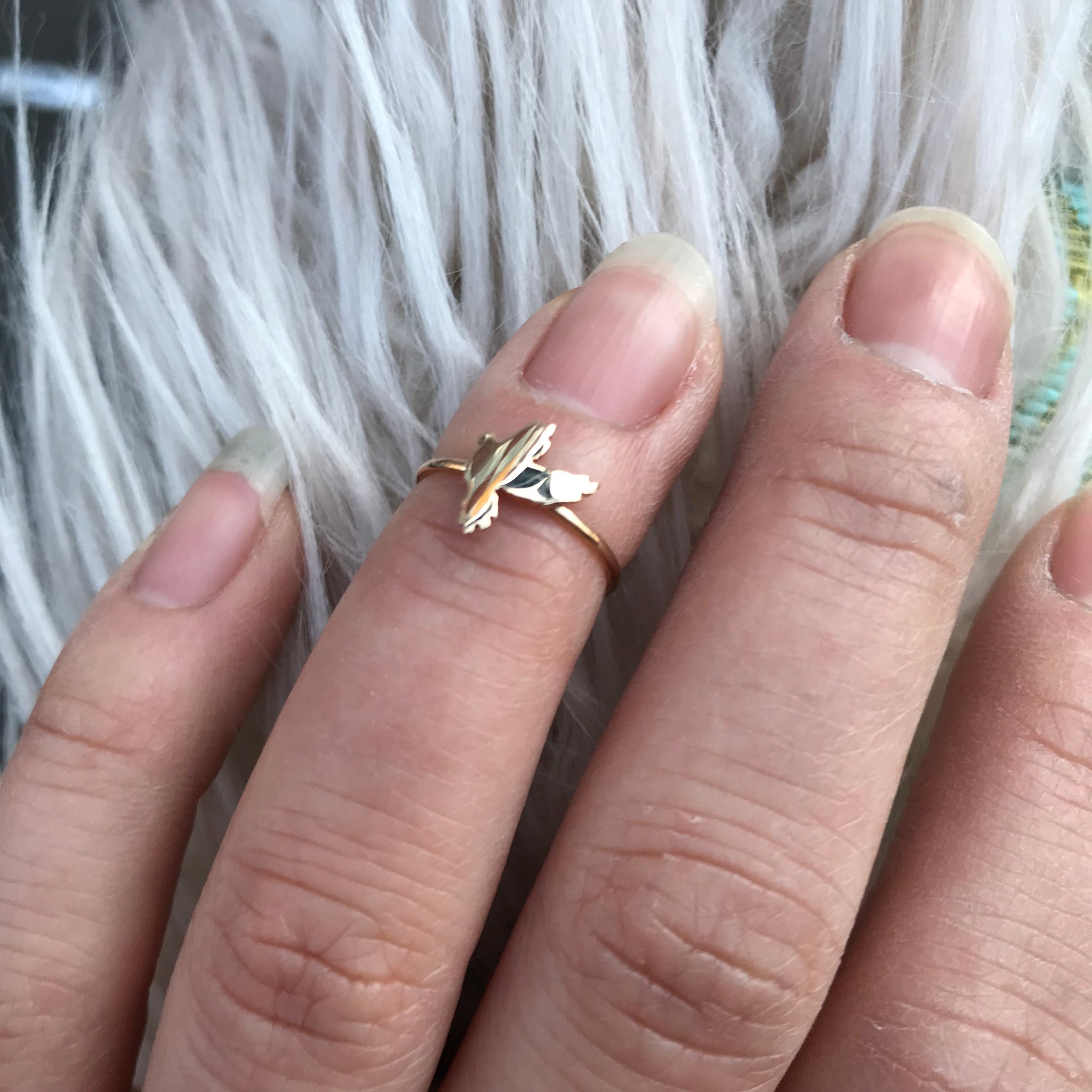 Gold sales dove ring