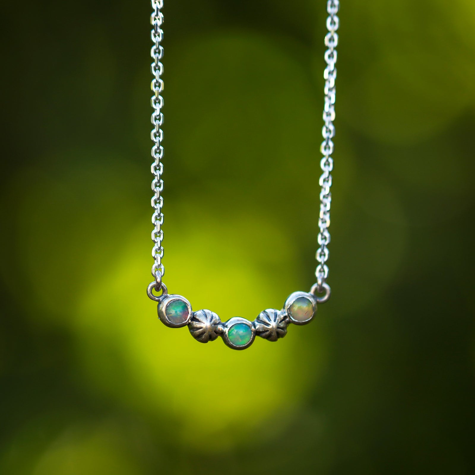 Starry Sky Necklace - Opal