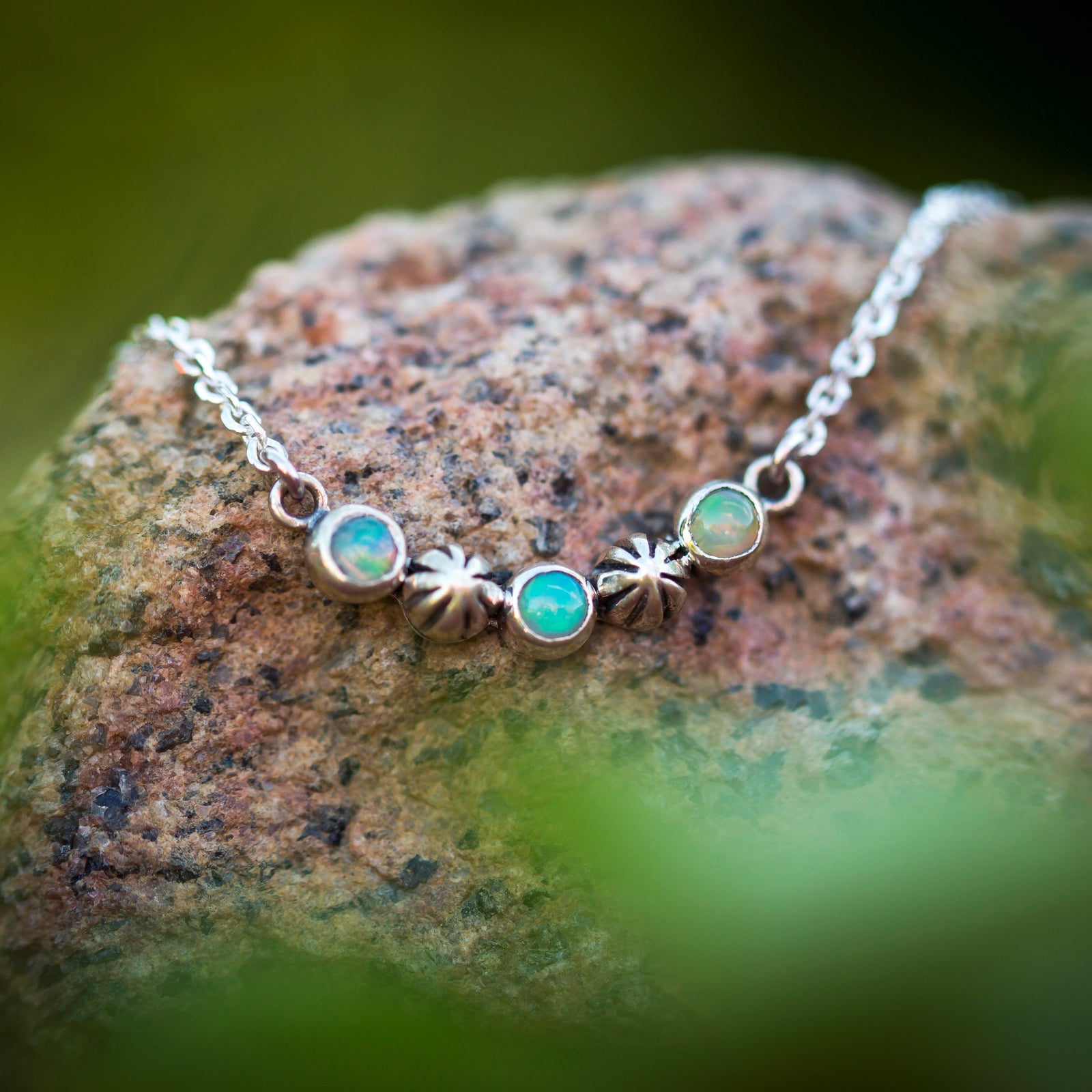 Starry Sky Necklace - Opal